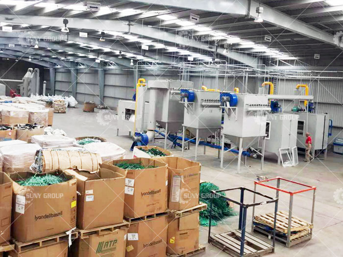 Mexico Customer Waste Circuit Board Recycling Production Line Site