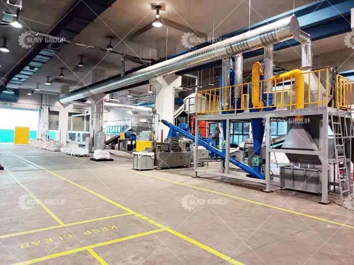Singapore Customer Refrigerator Appliance Recycling Production Line Site