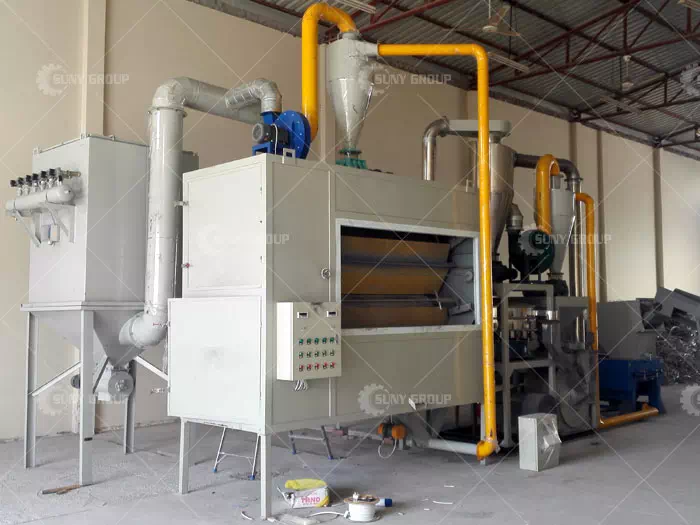 Dubai Customer Aluminum-Plastic Separator Equipment Work Site