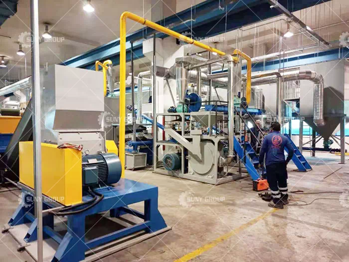 Singapore Customer Pcb Crushing And Recycling Production Line Installation Site