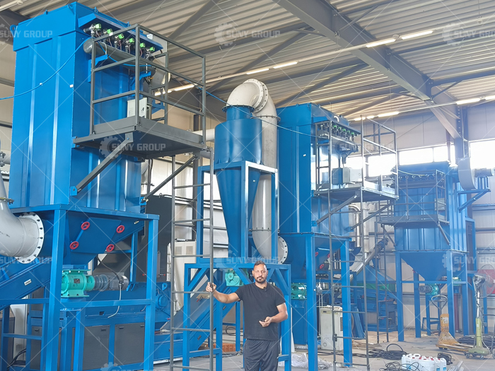 PV Panel Recycling Line in Greece