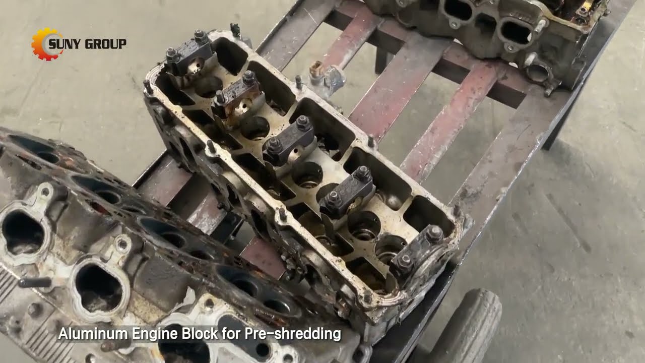 Aluminum Engine Block Crushing Recycling Equipment