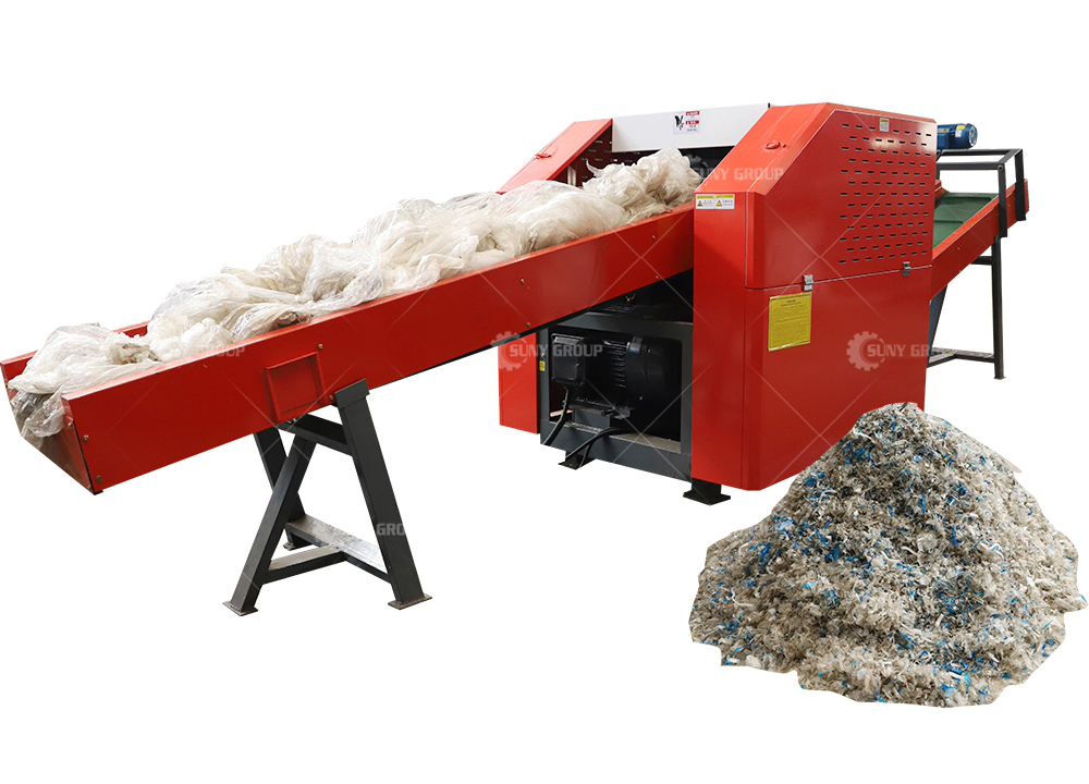 Shredding Machine for Soft Material Recovery