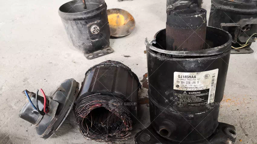 Disassembled Compressor