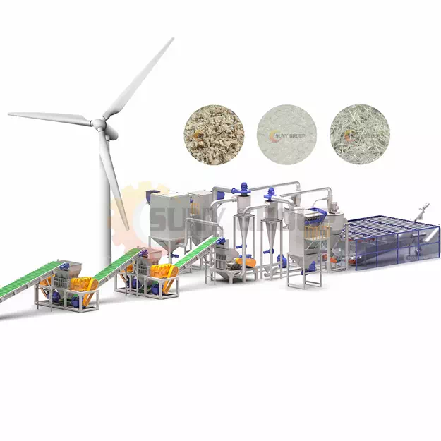 Wind Turbine Blade Recycling Machine