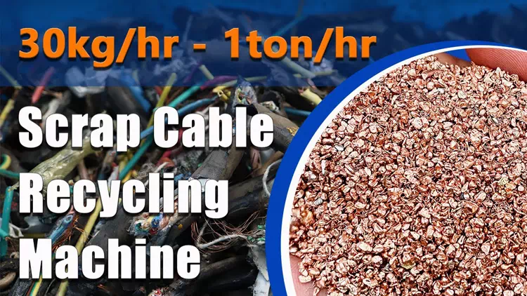 Copper Recovery Industrial Cable Recycling Equipment