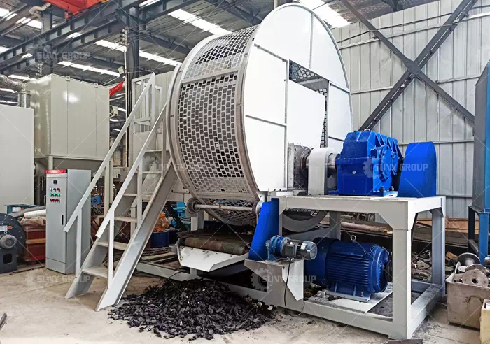 Scrap Tyre Wires Shredder Machine