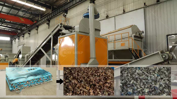 Copper and Aluminium Recycling Machine
