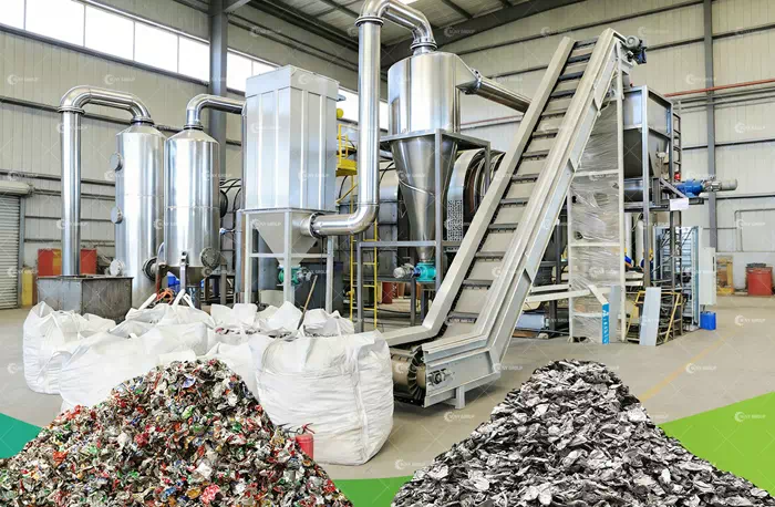UBC Aluminum Can Recycling Production Line
