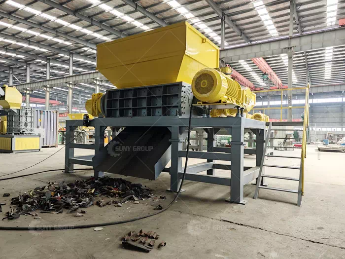 Powerful Dual-shaft Shredder for Scrap Metals