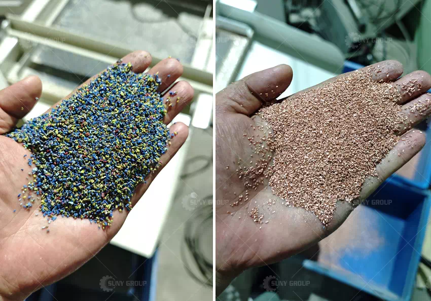 Pure Copper and Plastic Granules