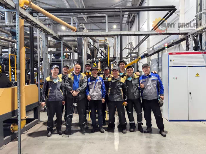 On-site at a Russian client’s facility: PCB recycling equipment