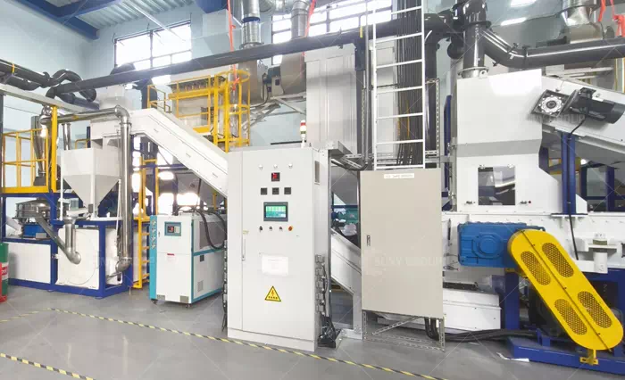 On-site View of the PV Panel Recycling Equipment for a Taiwanese Client