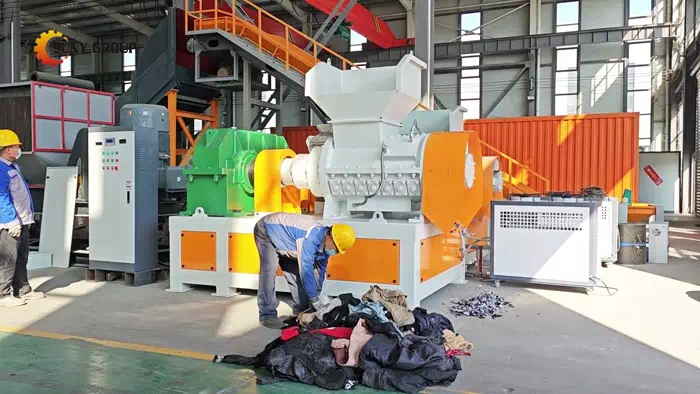 Spiral Shredder for Textile Recycling