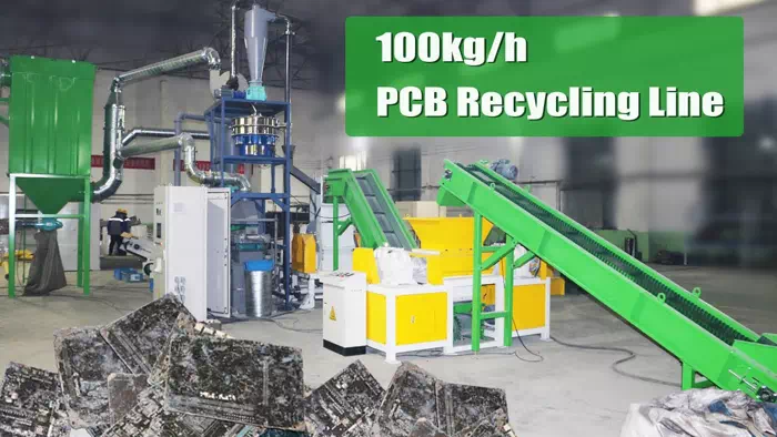 Small Production Line for Recycling Electronic Boards