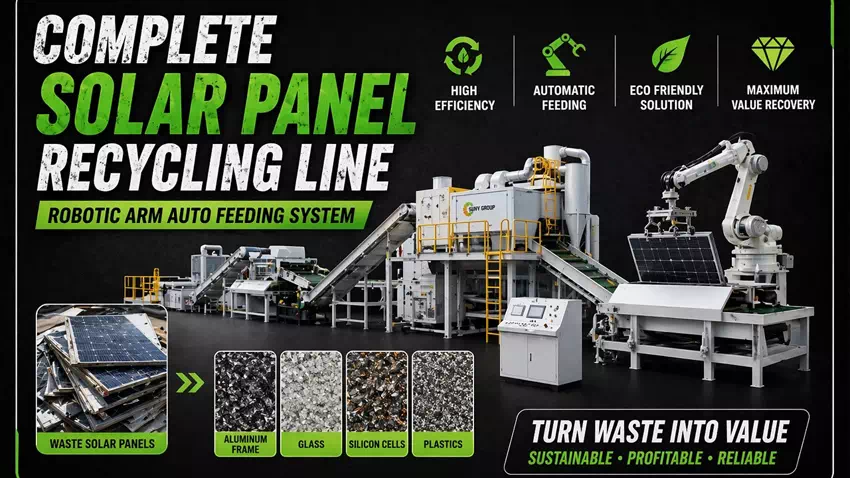 High-Efficiency Solar Panel Recycling Machinery from China