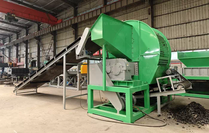 Rubber Conveyor Belt Shredder Machine