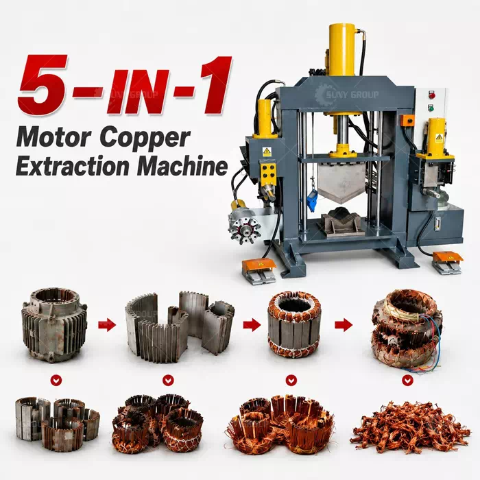 5-in-1 Motor Copper Extraction Machine