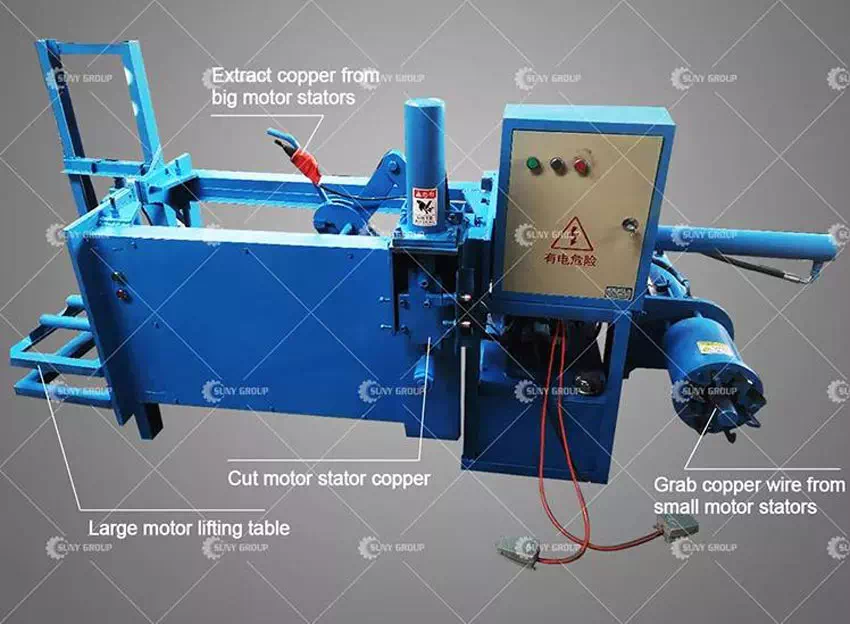 Waste Motor Recycling Machine Structure